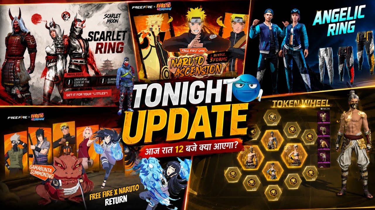 Next Universal Ring Event 🤩| Zombie Samurai Return | Tonight Update | Free Fire X Naruto Return