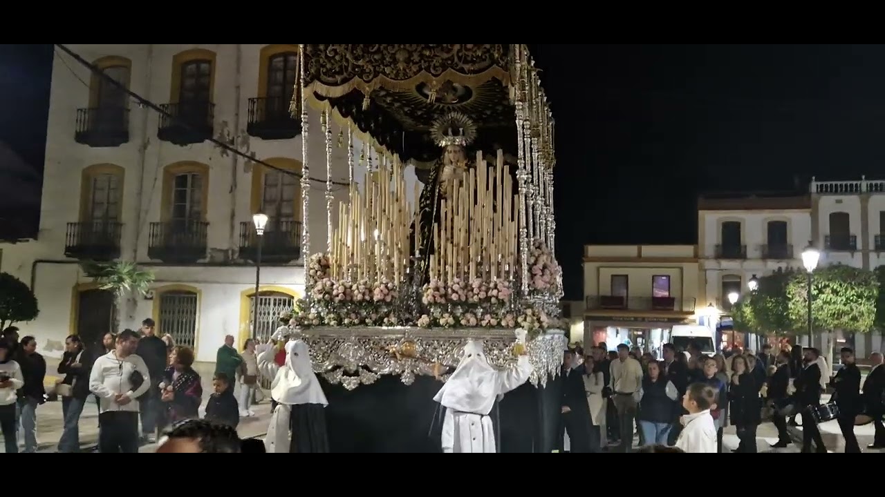 Virgen de los Dolores por la Plaza del Ayuntamiento de La Carolina, Jaén 2025