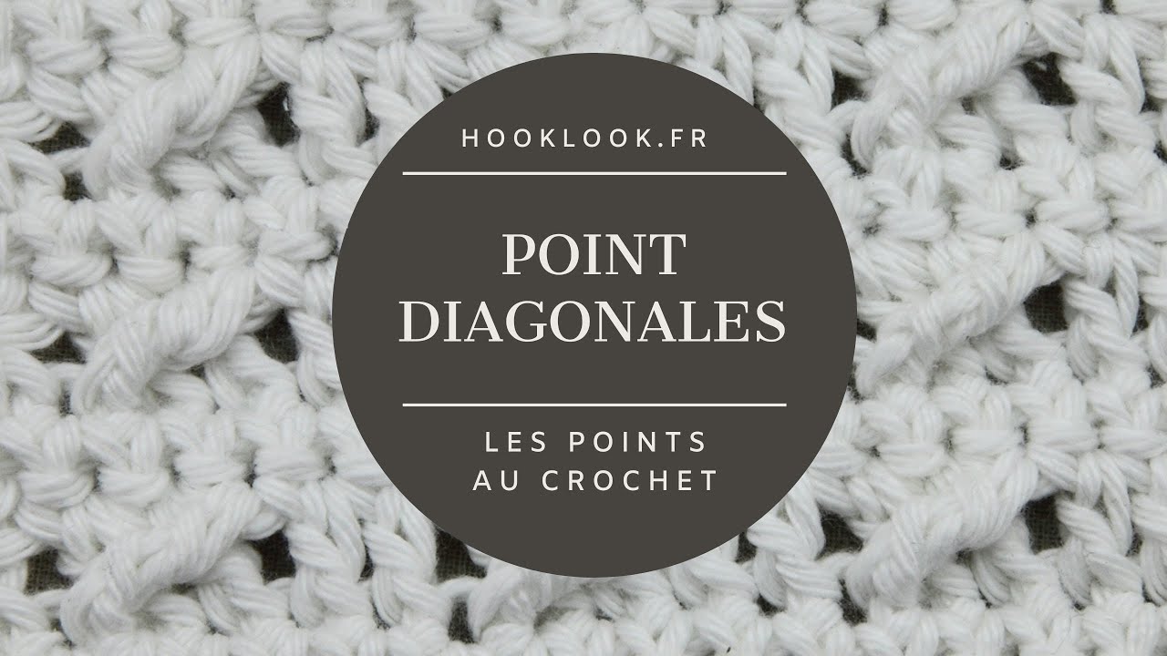 Le point diagonales au crochet