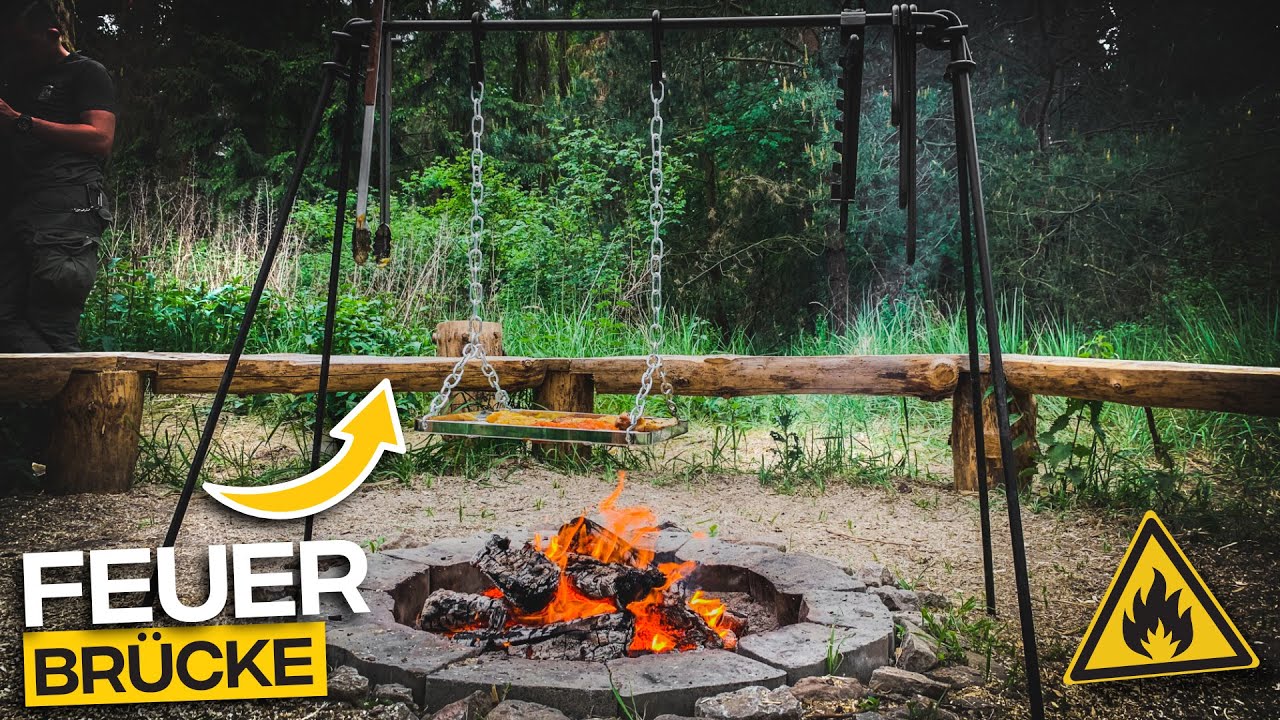 Petromax Feuerbrücke frk1 für die Feuerstelle im Schwedencamp