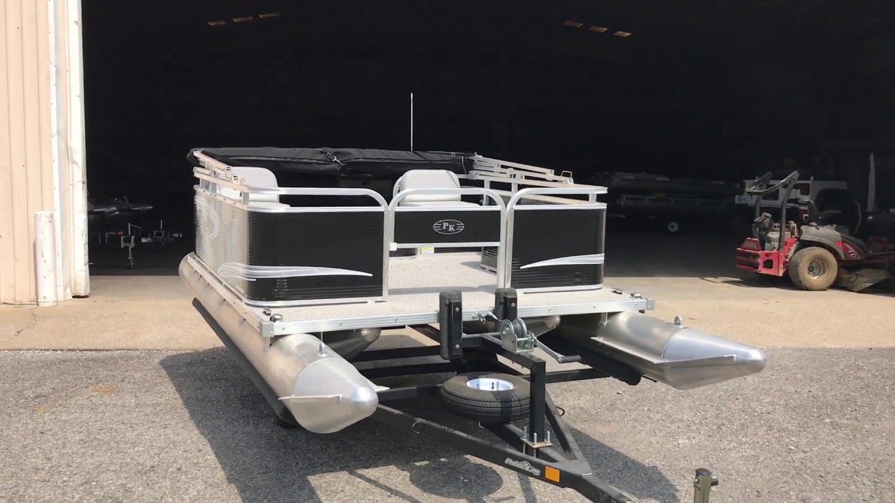 Paddle King Lo Pro Angler Fishing Pontoon Boat Closed Bow