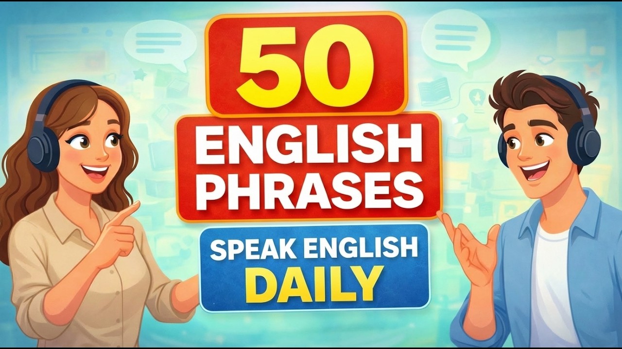 50 English Phrases for Daily Conversation | Speak Naturally from Day 1