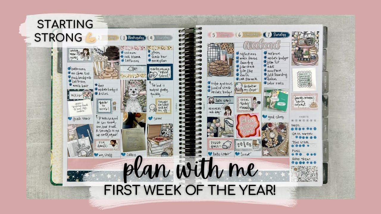 PLAN WITH ME | starting the new year off right! ✨ | #makselifeplanner | jan. 1-7