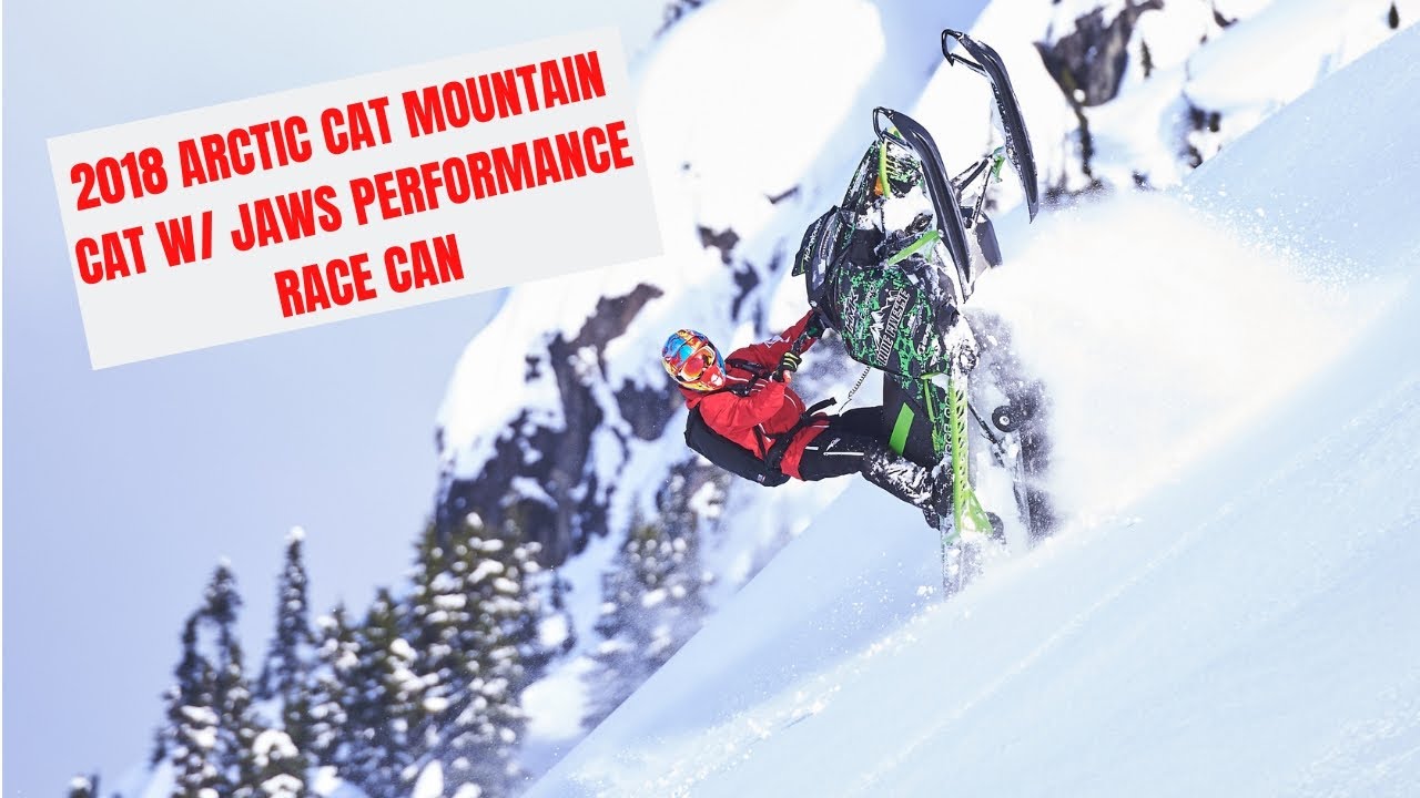 2018 Arctic Cat Mountain Cat M8000 with Jaws Performance Race Can!!