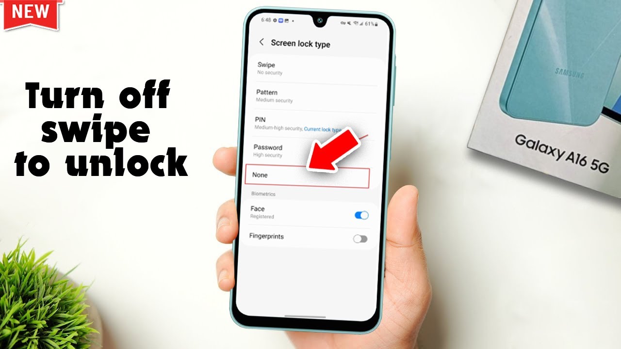 How to Turn Off Swipe to Unlock on Samsung A16