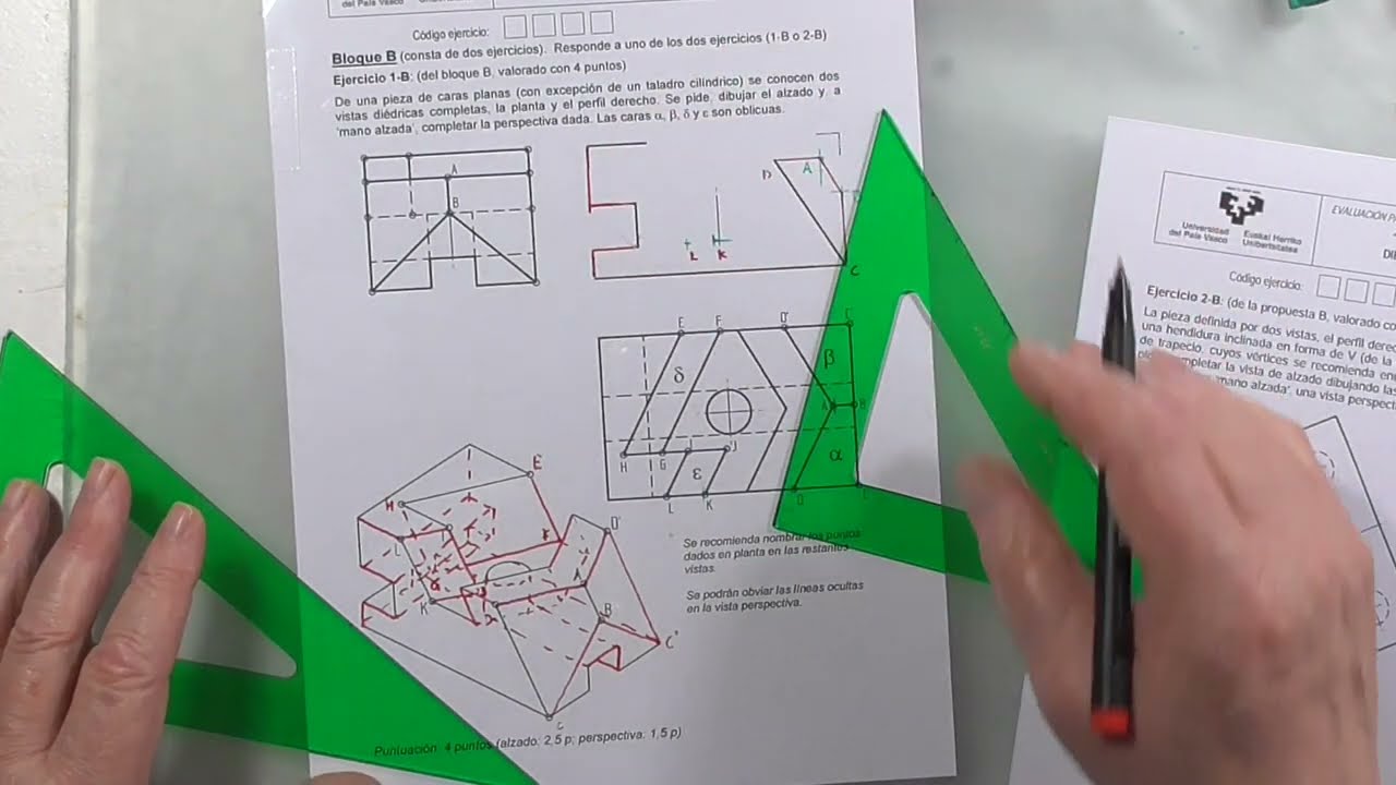 PAU o EBAÜ (Selectividad). País Vasco. Ordinaria 2023. Dibujo Técnico
