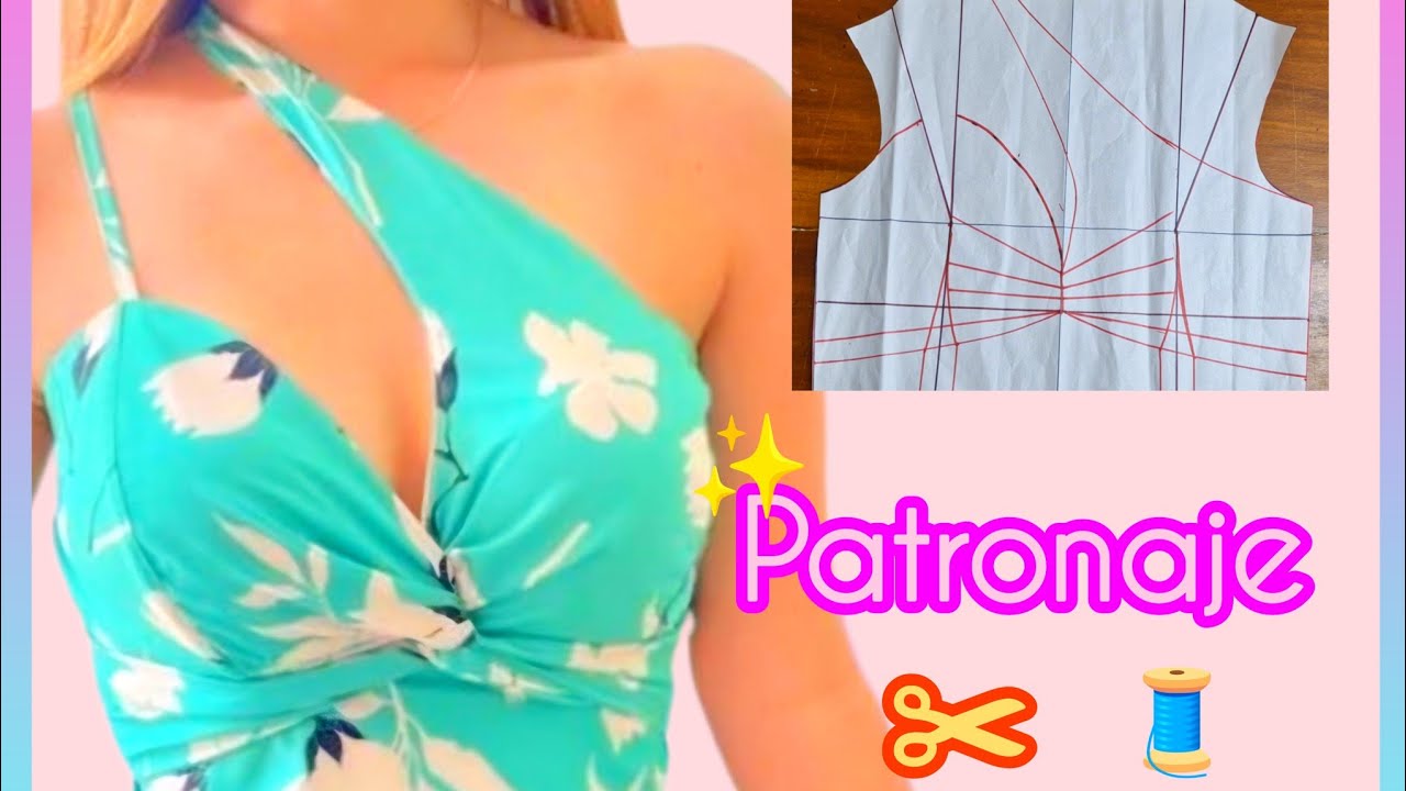 Patronaje de blusa con nudo Asimétrica 