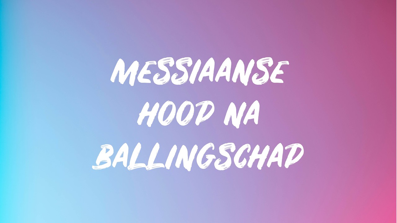 'Messiaanse hoop na ballingschap' | 1 maart | Ds. B.J.P. de Bruin
