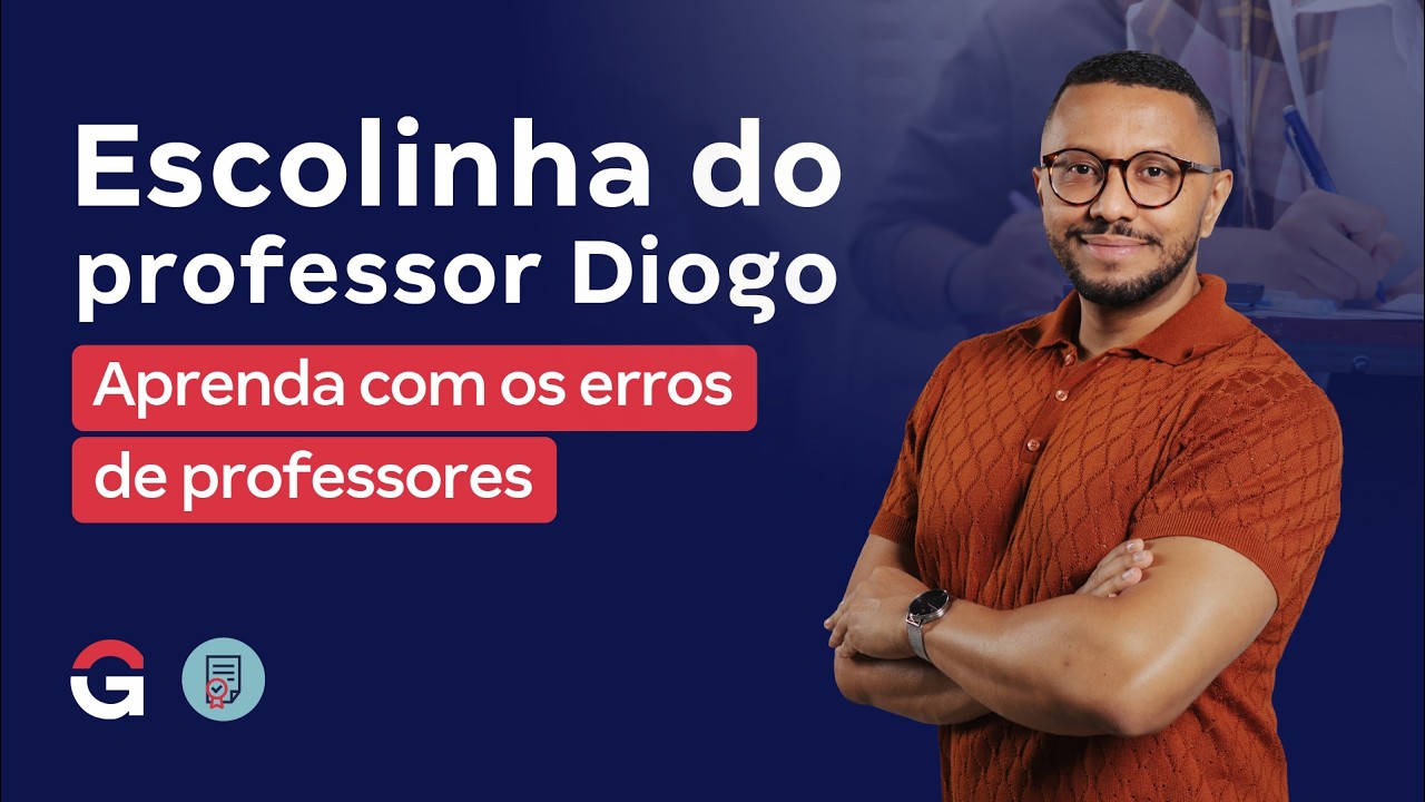 Escolinha do Professor Diogo | Aprenda com os erros de professores