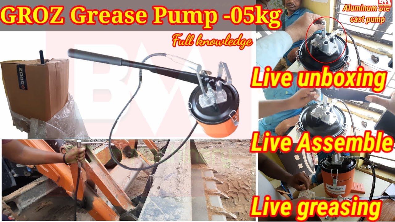 Grease Pump5kg Full Details || New Grease gun unboxing #GrozGreasepump #boommachinery_ajaysaw