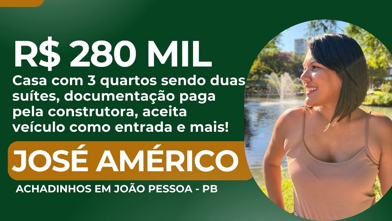 280 000,00 реалов. Продается дом в Хосе Америко, Южная зона Жоао Пессоа/PB.