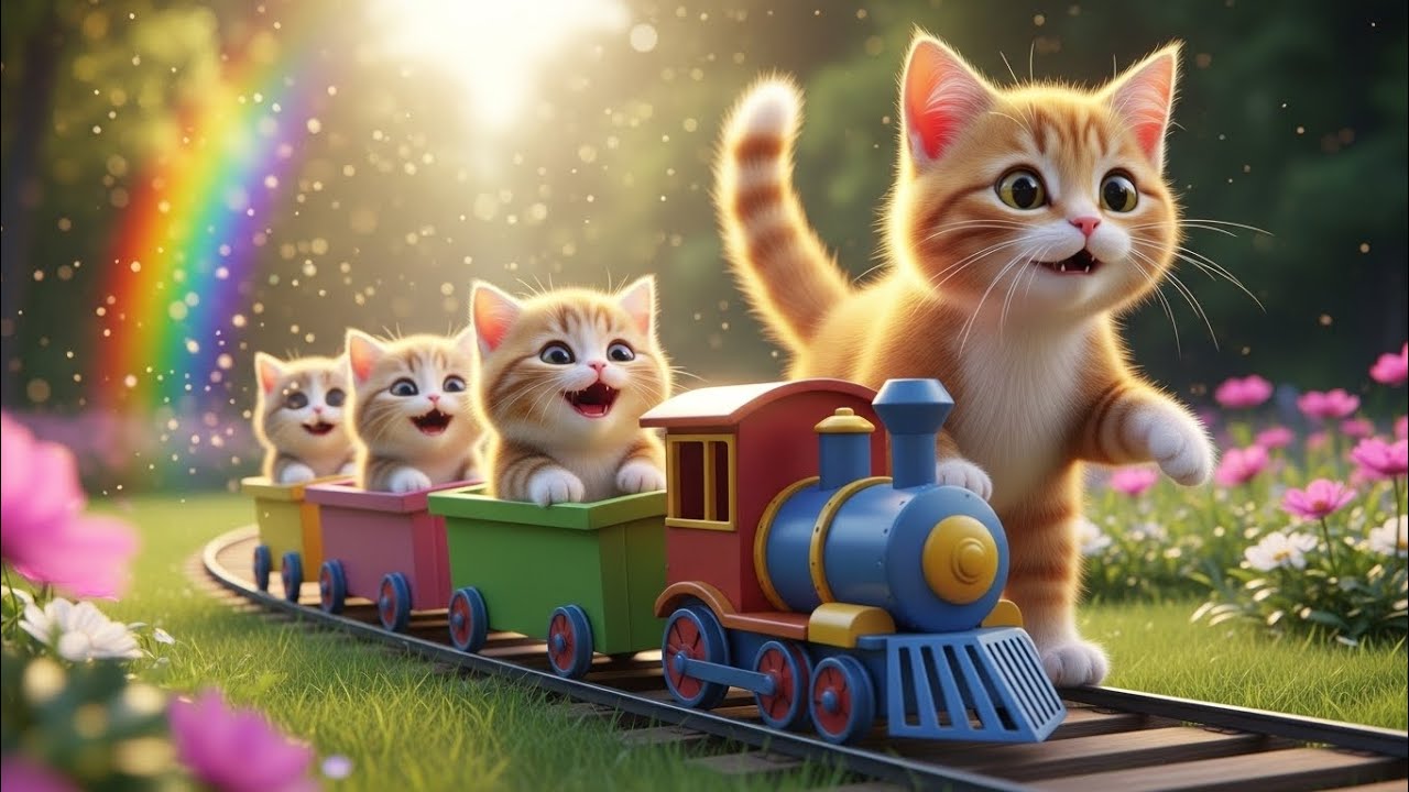Mama Cat Sells Handmade Crafts to Buy Kitten’s Dream Toy Train 🚂🎁🐱 | Heartwarming Story