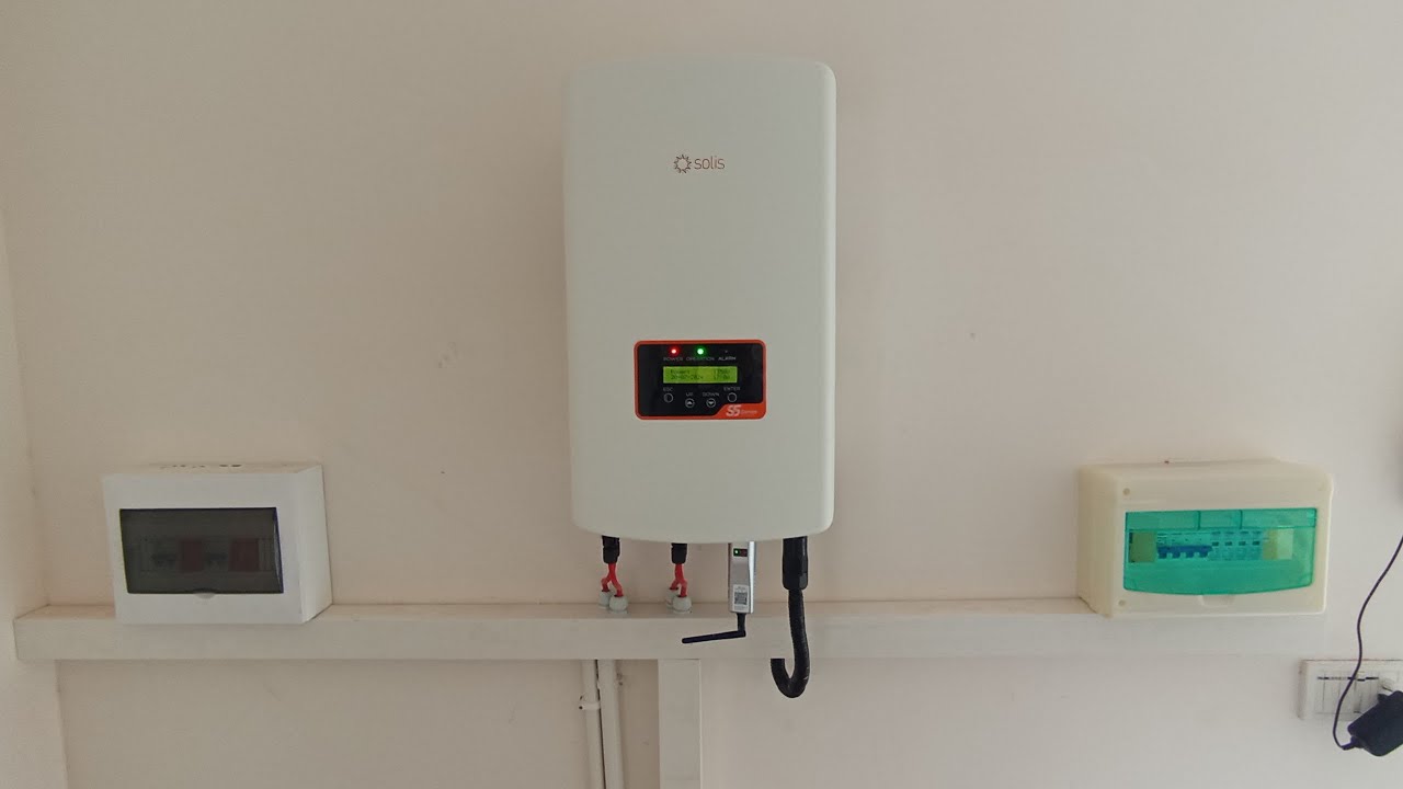 installation of Solis On-grid 10kw inverter