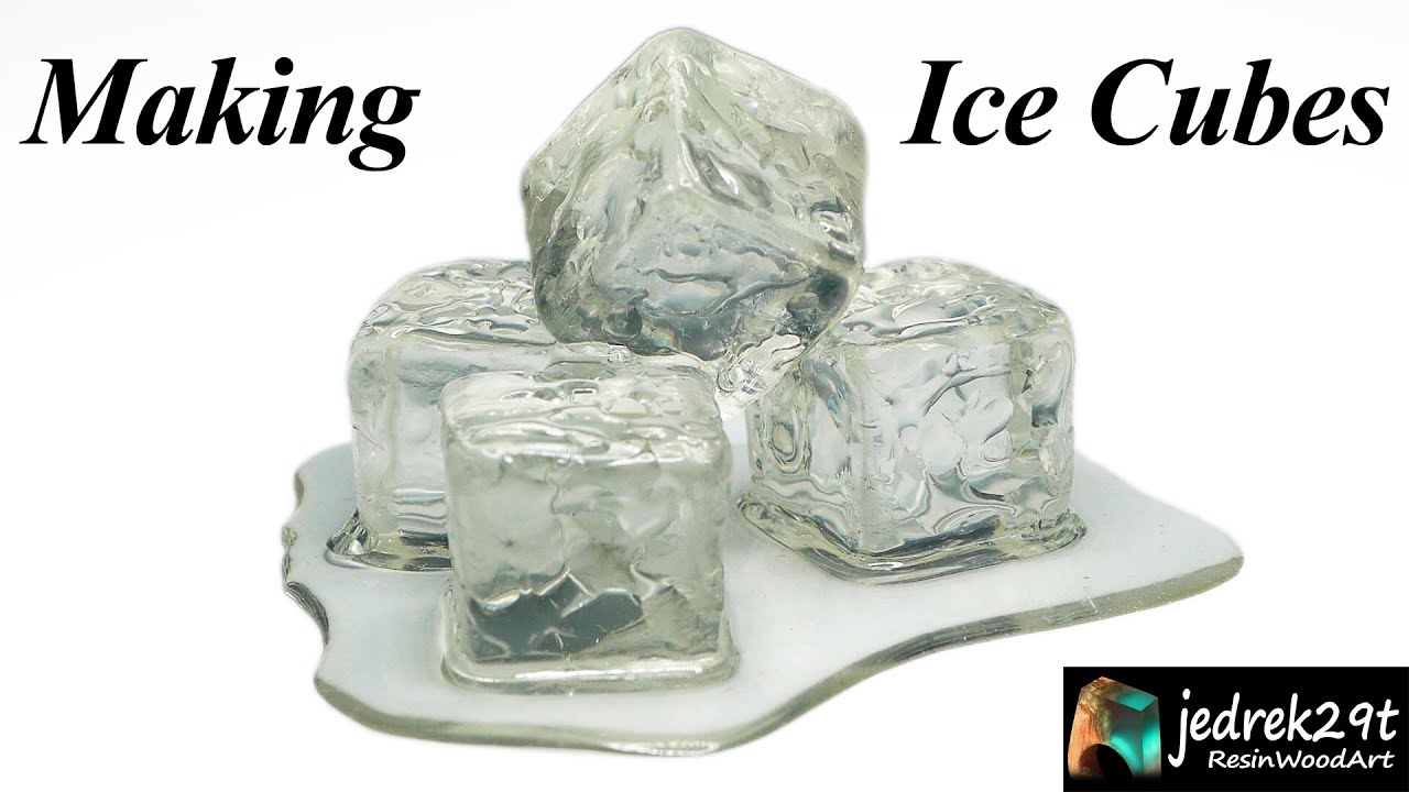 DIY. Ice Cubes 🧊 How to make Realistic Ice / RESIN ART