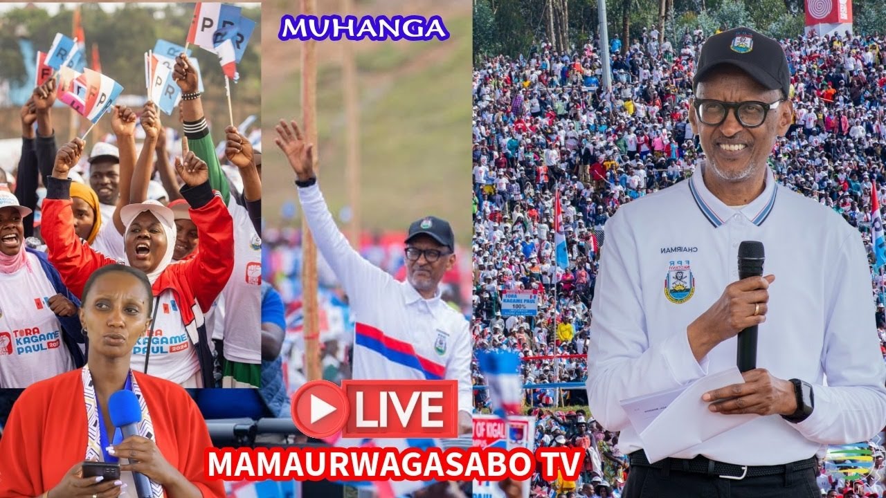 🔴LIVE: MUHANGA | UMUKANDIDA WA FPR INKOTANYI, PAUL KAGAME, ARI KWIYAMAMAZA KU MWANYA WA PEREZIDA