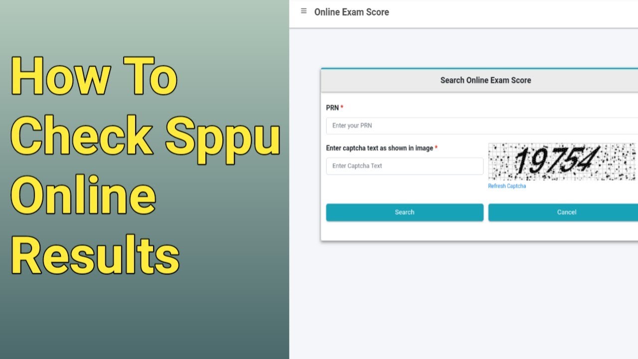 How To Check SPPU Online Results | Savitribai Phule Pune University  Result Check Online