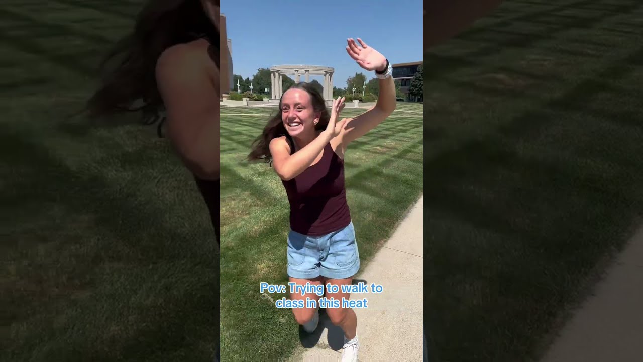The walk to class this week: 🥵☀️💦#UISedu #campus #summer2026 #heatwave #studentlife #sun