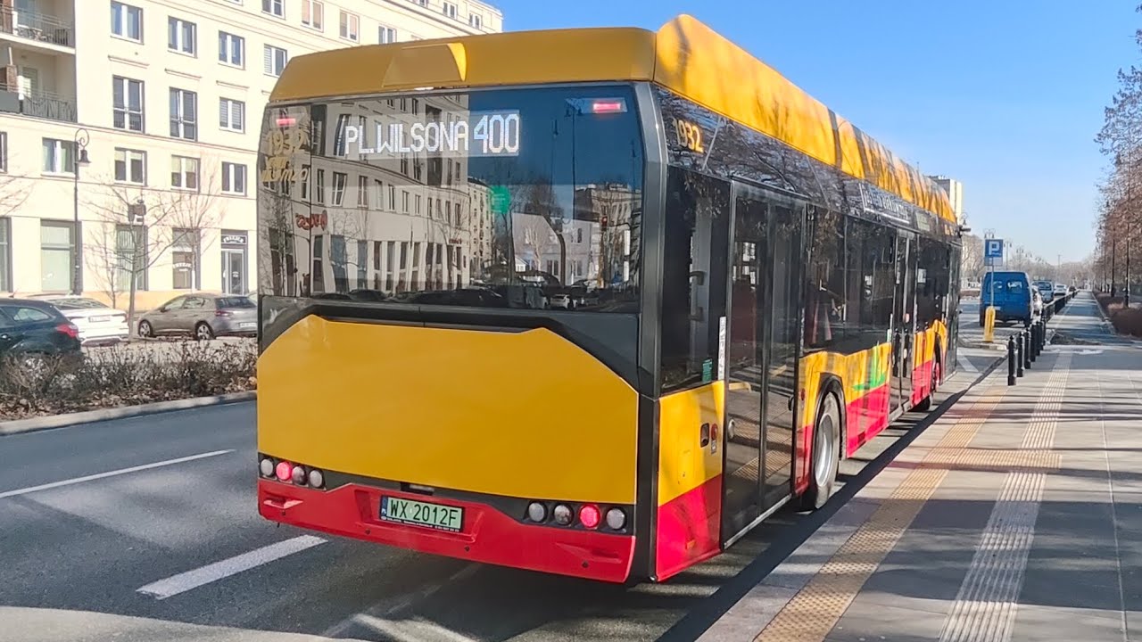 Linia 400 - Solaris Urbino 12 IV Electric #1932 ( MZA Warszawa )