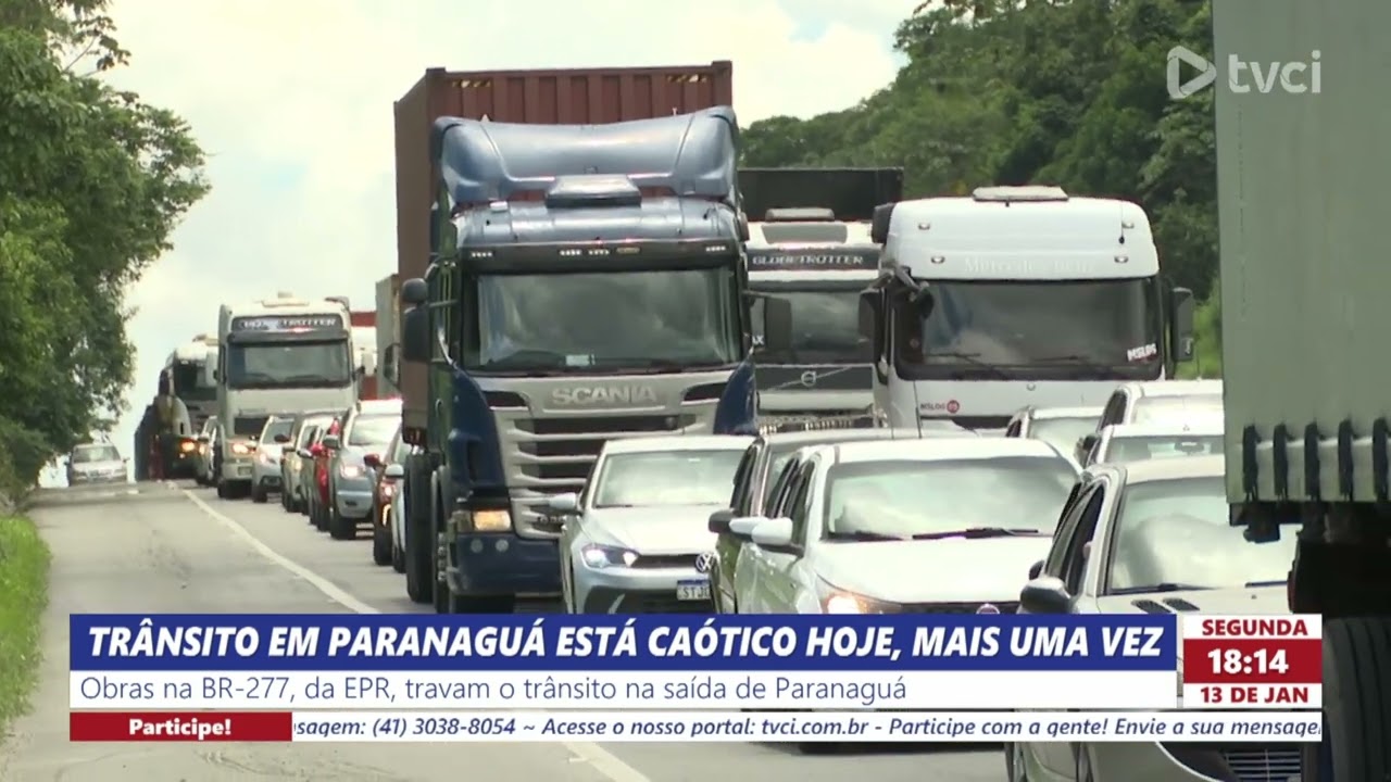 TRÂNSITO EM PARANAGUÁ ESTÁ CAÓTICO HOJE, MAIS UMA VEZ