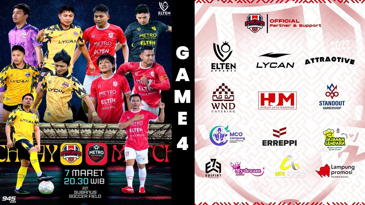 🔴SERUUU❗❗❗ GAME 4//METRO FUN FOOTBALL VS BANDAR LAMPUNG FUN FOOTBALL//FRIENDLY MATCH🏆🔥🔥