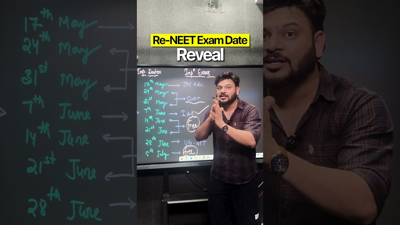Re-NEET Exam date Reveal #neet2026