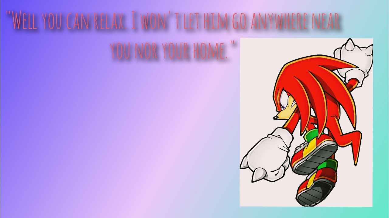 Saved by Knuckles the Echidna ft. AlakazamASMR (A Sonic ASMR rp) (Knuckles x Listener)