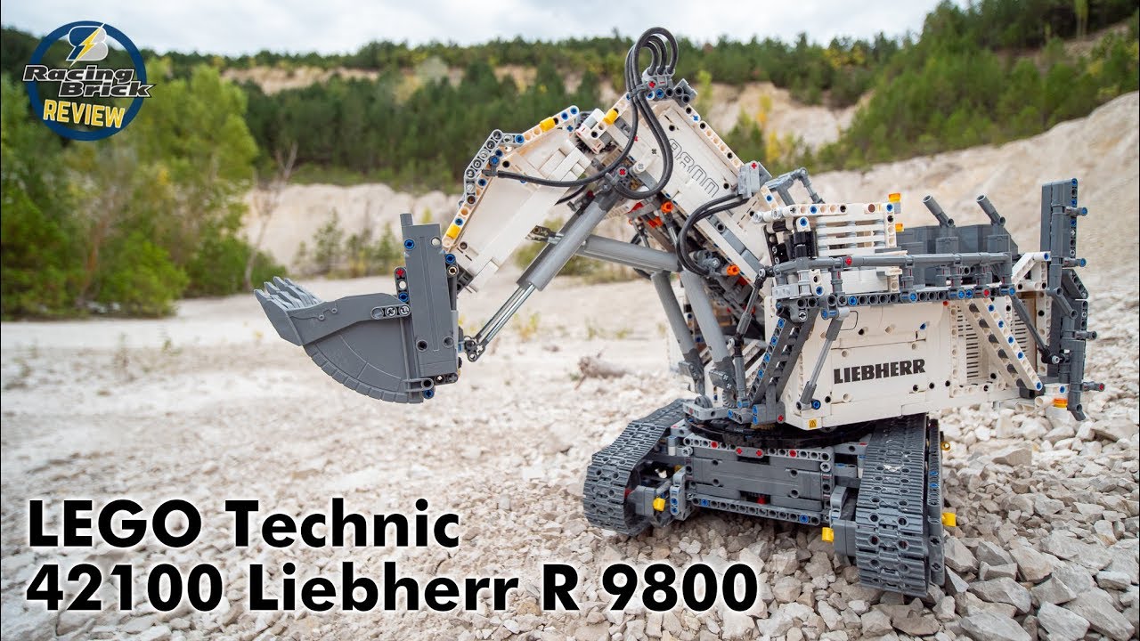 LEGO Technic 42100 Liebherr R 9800 unboxing, build highlights, review and field test!