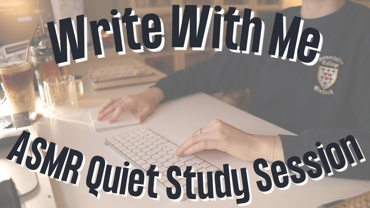 5 Hour Write With Me | Real Time Study With Me (Typing ASMR)| Yale PhD Student