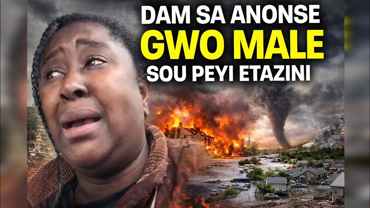 Dam sa voye gwo avetisman bay chak kretyen kap viv etazini anpil male pandye sou peyi a  