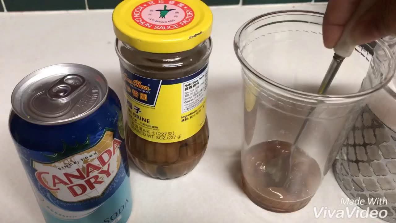 Salty Plums with Soda