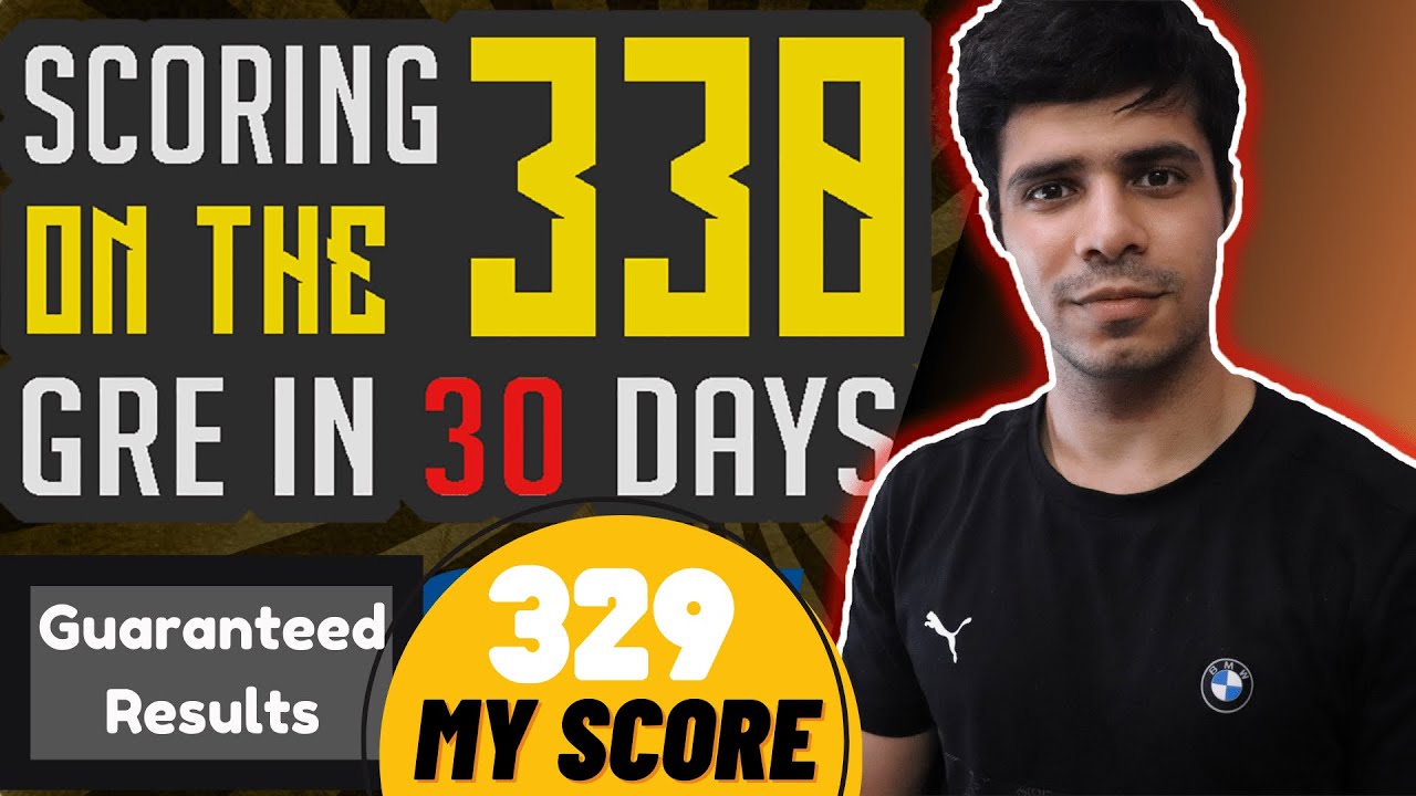 How to score 330 on the GRE in 1 month? || GRE Study Plan, No Coachings Needed, Guaranteed Results