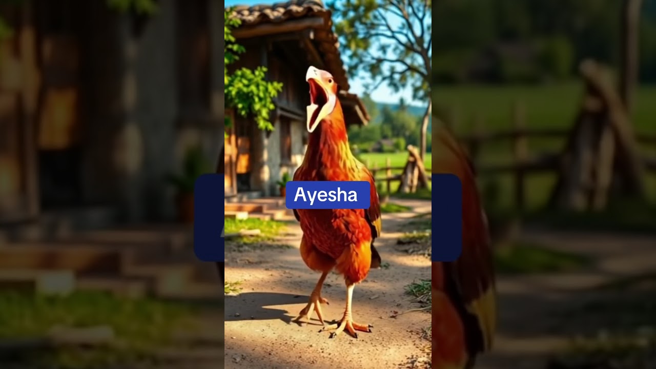 ❤️😍Chicken says Ayesha 🐔 #chicken #ayesha #trendingshorts #cuteanimal