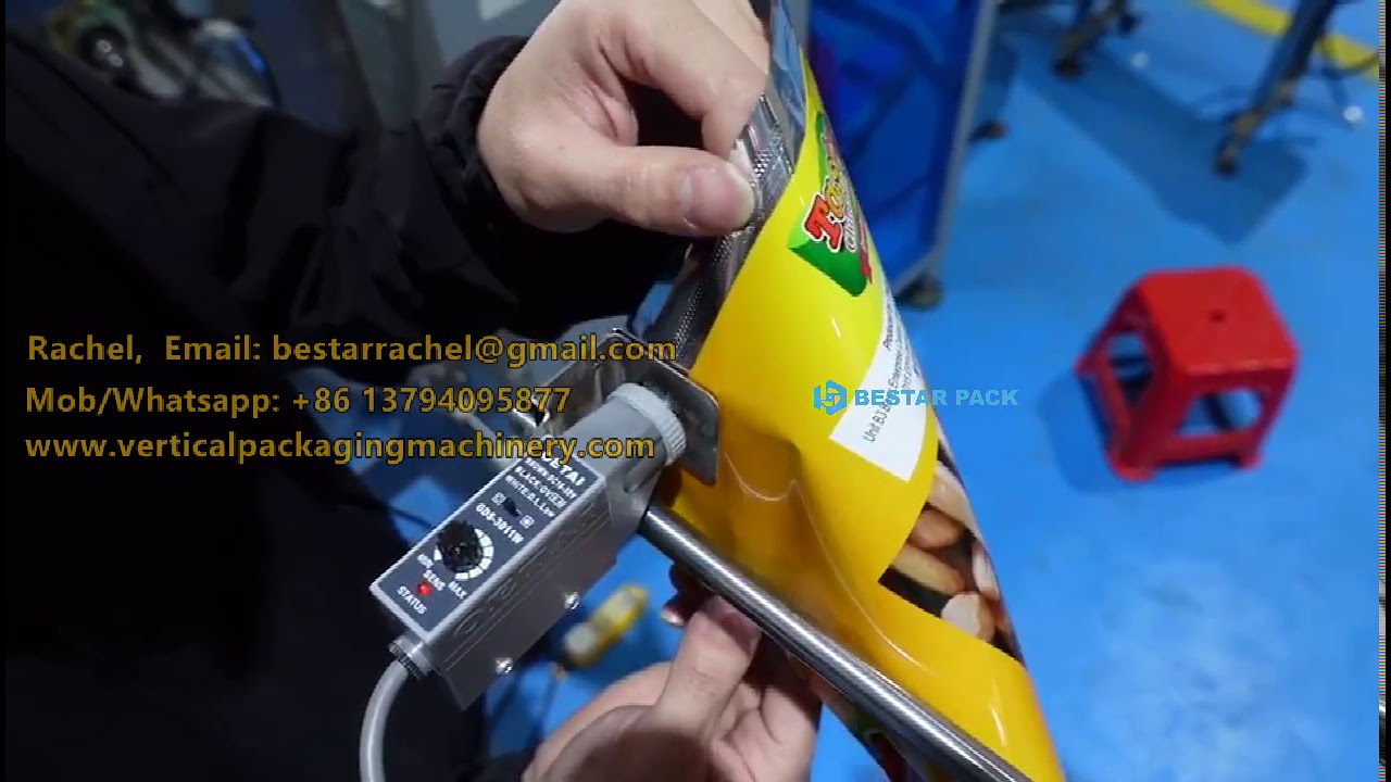 How to adjust the eyemark on Bestar small vertical cup weighing packaging machine for granules