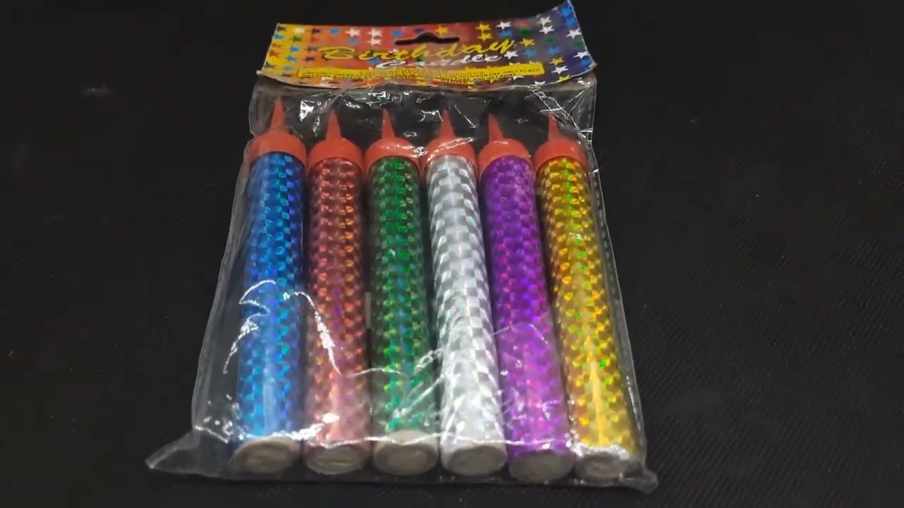 Happy Birthday Sparkling Candle 6 cm