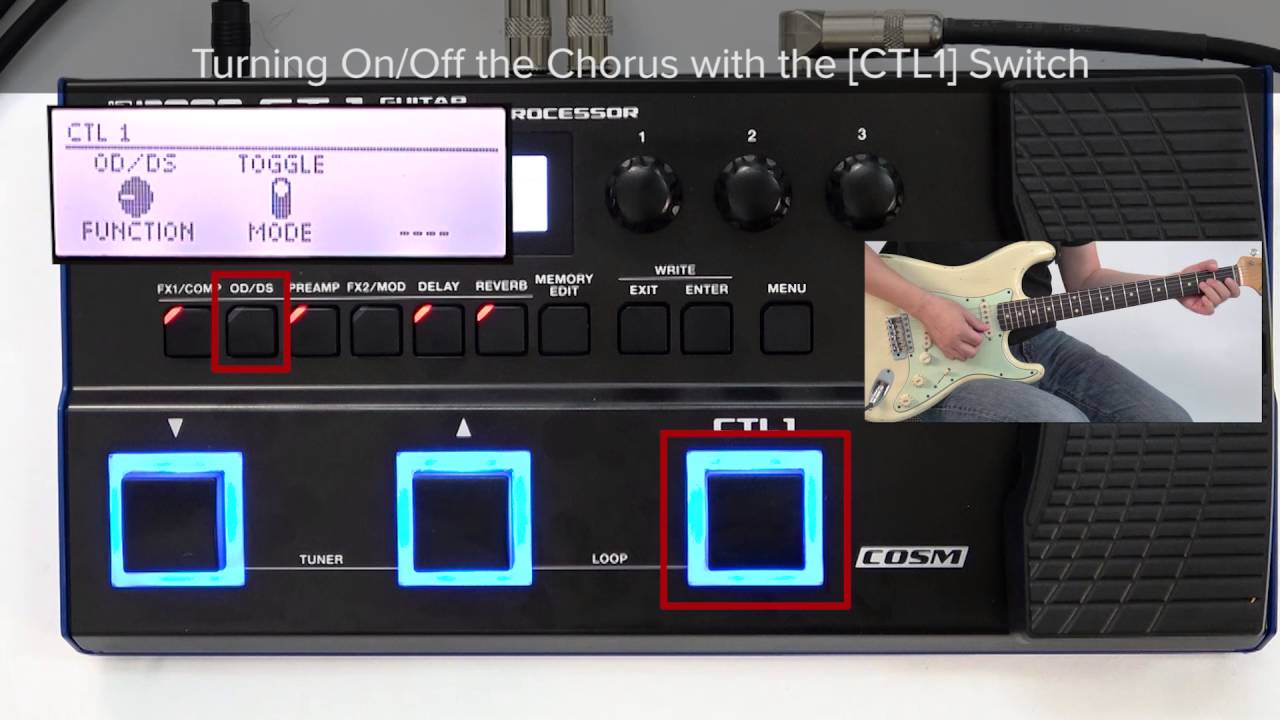 GT-1 Quick Start chapter6 : Setting for CTL1 Pedal