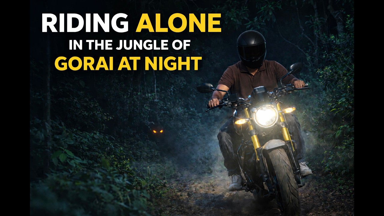 Riding Alone in Gorai Jungle at Night 🌙 | Triumph Speed 400 Dark Ride