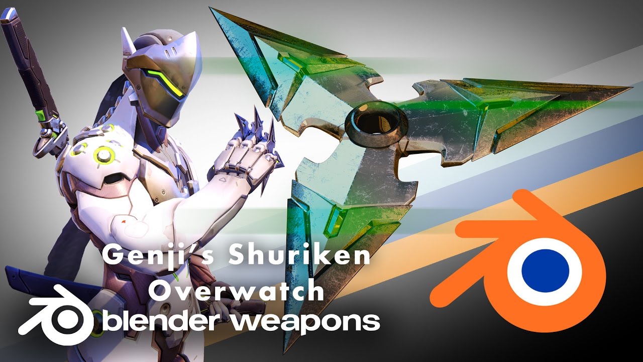 Genji Shuriken part2 Shading and render