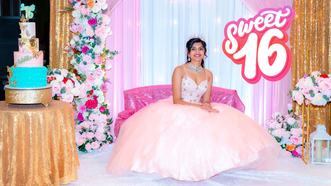 16 birthday video 4k video USA  || Ashikha grand Sweet sixteen birthday video