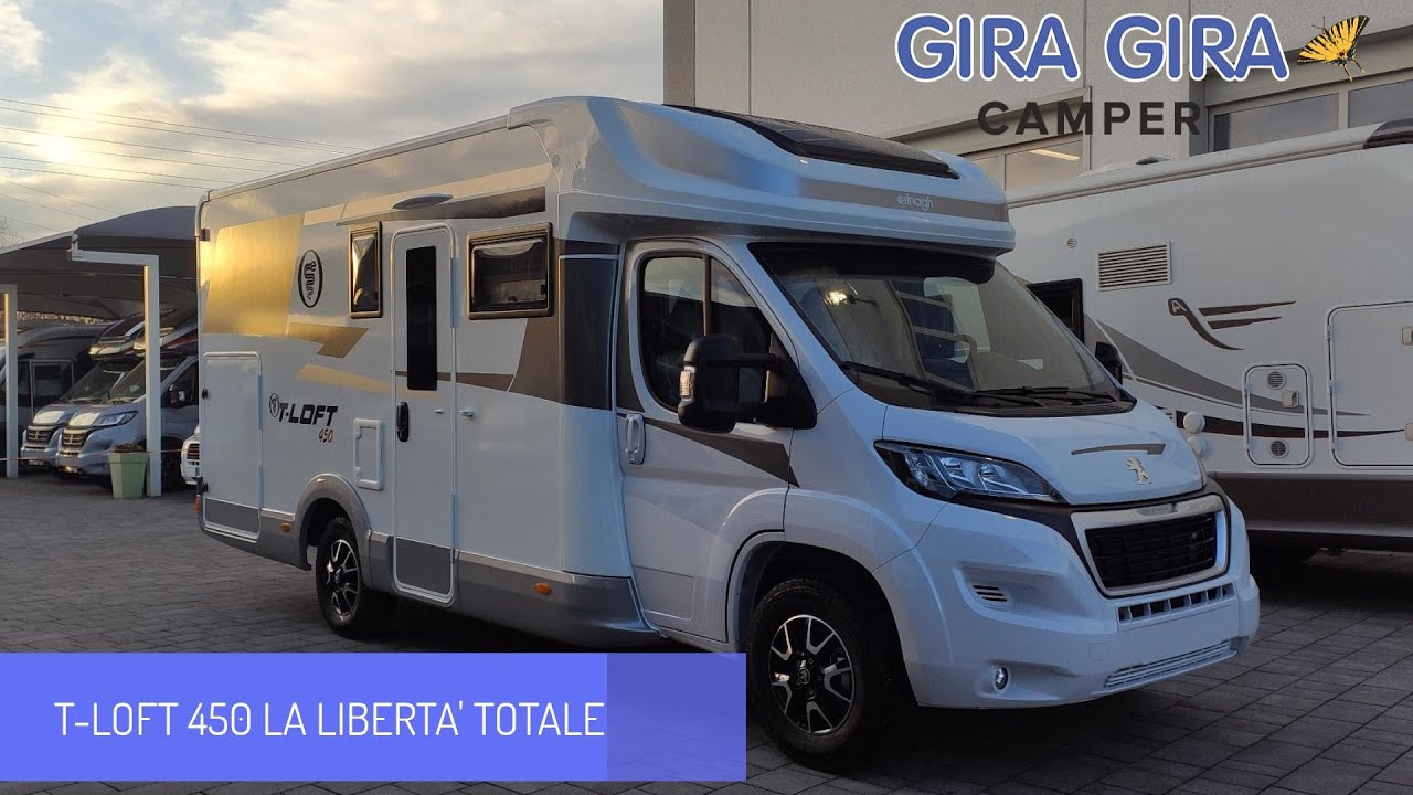 #Camper Elnagh T #LOFT 450 6,99 mt con maxi garage camperstyle lounge