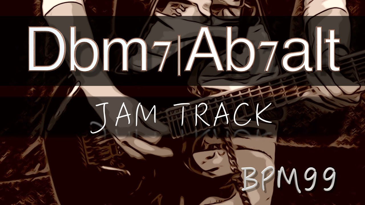 5 -1 Jam Backing Track (Dbm7  Ab7 alt) - Ab (G#) Altered Scale Practice
