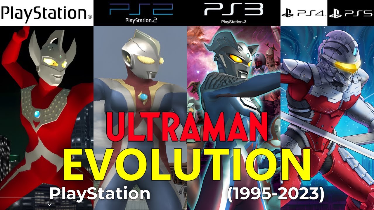 ULTRAMAN PlayStation Evolution (1995-2023)
