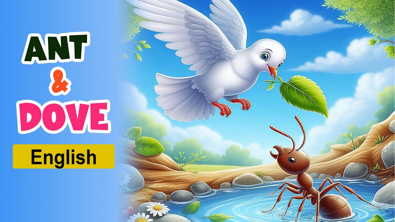 The Ant and the Dove Story l English Moral Story for Children