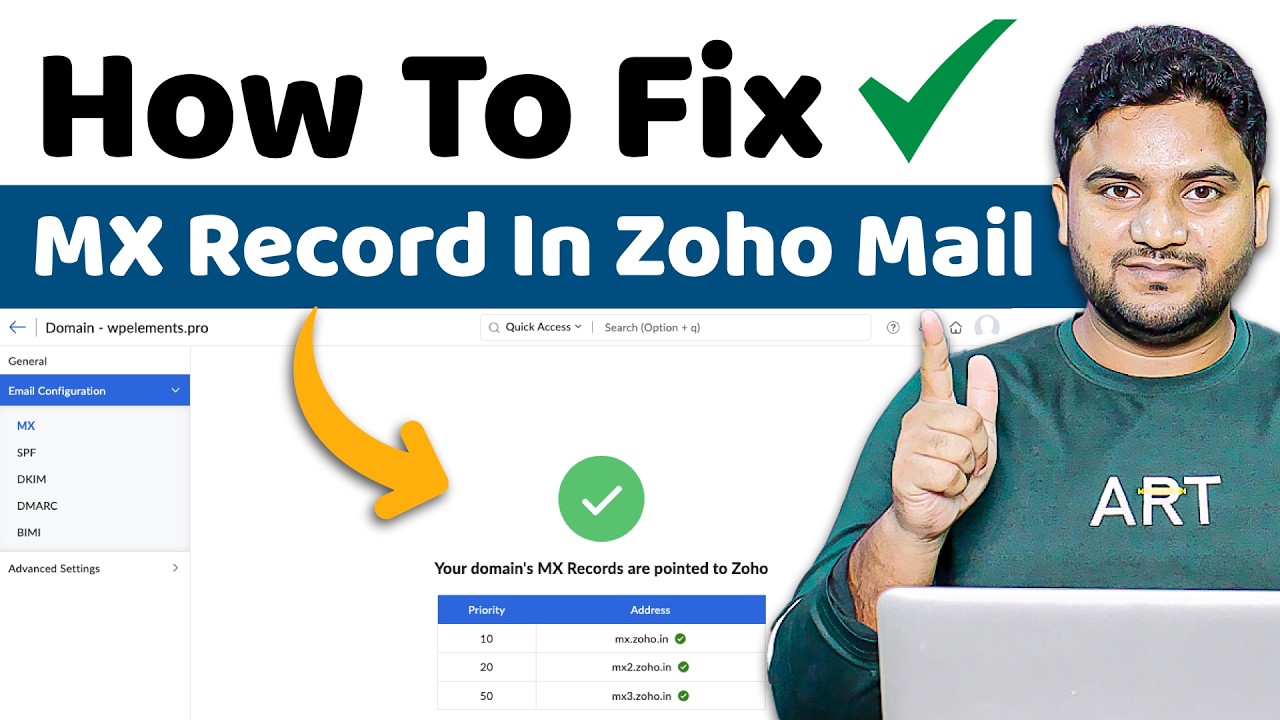 How to Fix MX Records in Zoho Mail
