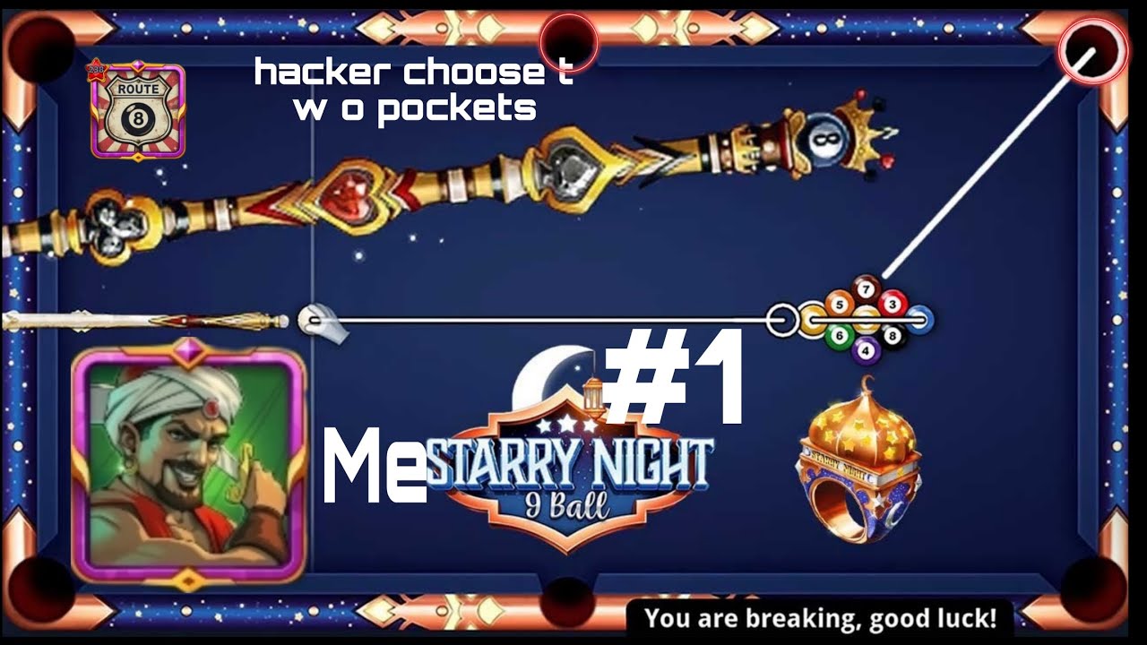 8ball pool #new table epic gameplay 😎 👌 haker chose two pockets 