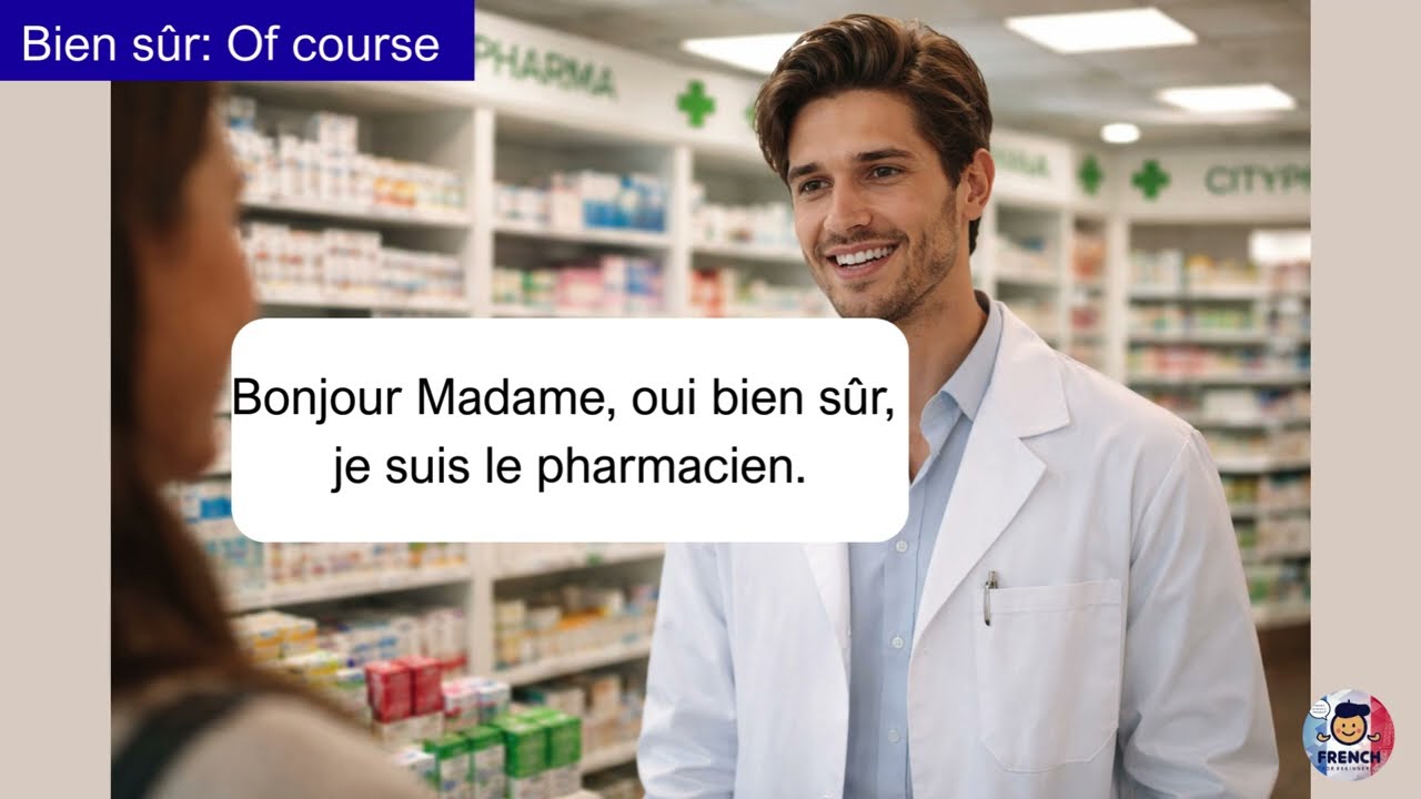 🇫🇷 French Pharmacy Vocabulary: Buying Medicine | À la Pharmacie (Dialogue A0)