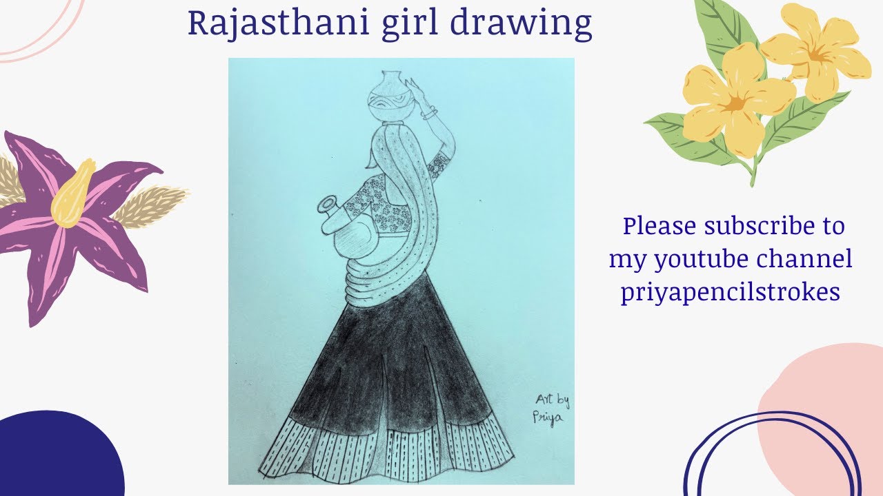 Rajasthani girl drawing #ytviral #yt #youtube #girldrawing #girl #rajasthan #art #youtubeshorts