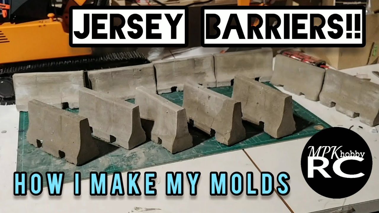 Jersey Barriers!! How I Make My Molds!!!
