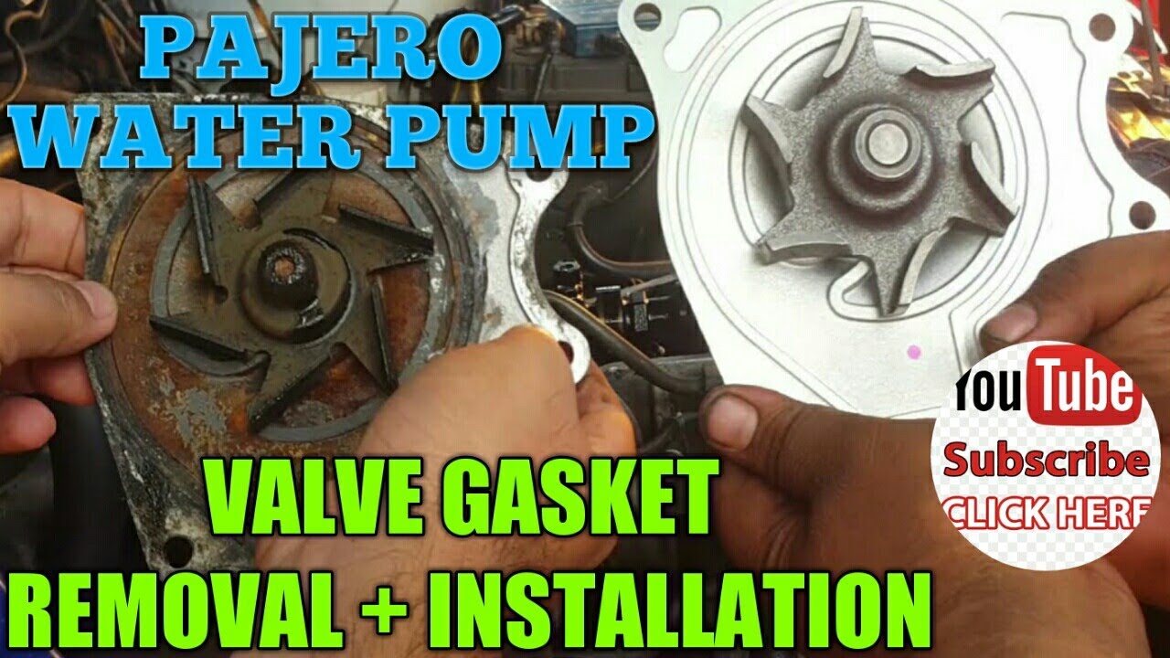 HOW TO: REPLACE PAJERO 4M40 WATER PUMP + VALVE COVER GASKET