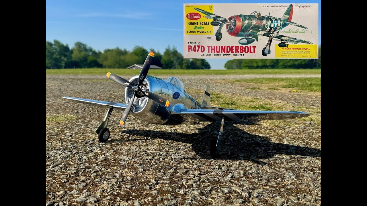 SKippy's Guillow's P47 Thunderbolt Conversion Part 6 & Maiden