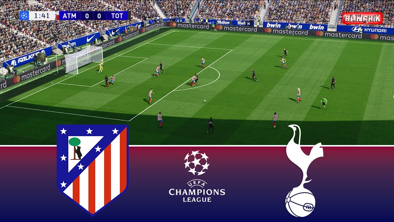 Atletico Madrid vs Tottenham Hotspur - UEFA Champions League 2026 | Full Match | Pes 21 Gameplay